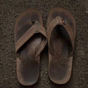 Rainbow WOMENS Tan Flip-Flops